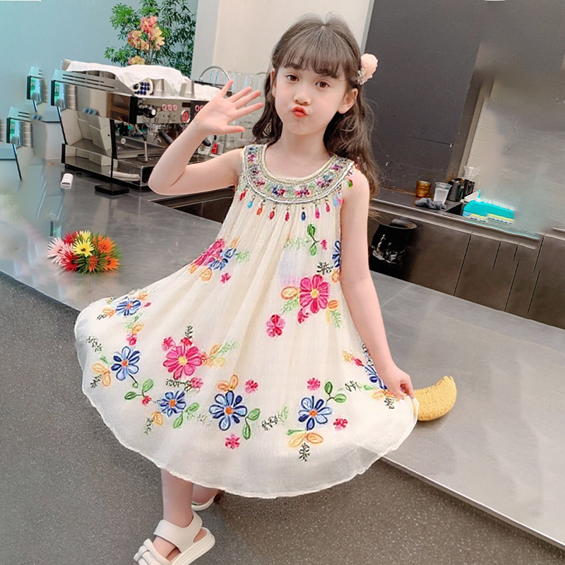 Summer Line Clothing Brand - Princess Style Sleeveless Sweet Girl's Dress