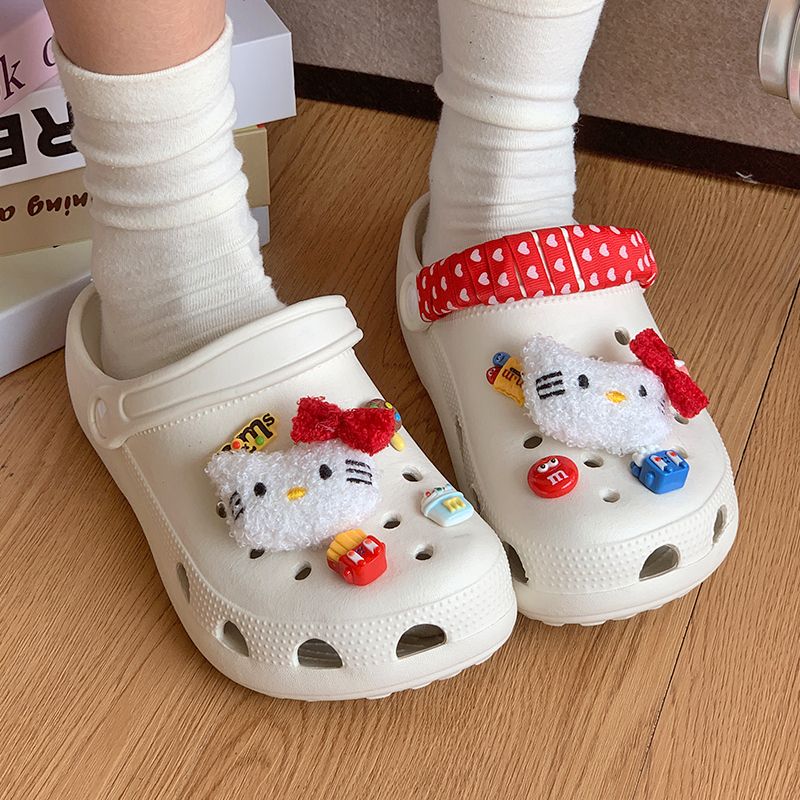 Summer Away Clothing - Hello Kittys Sanrios Slippers Thick Bottom