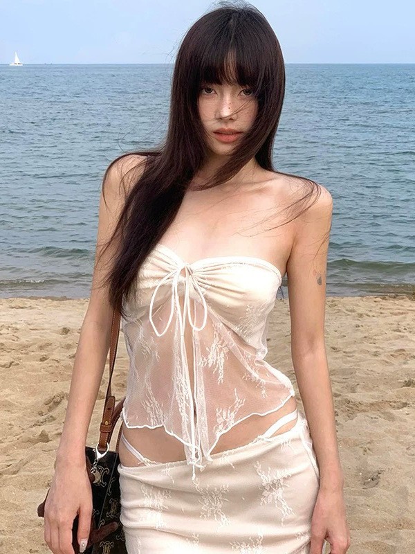 Summer Clothing - Summer Women's Clothing Sexy Lace Strapless