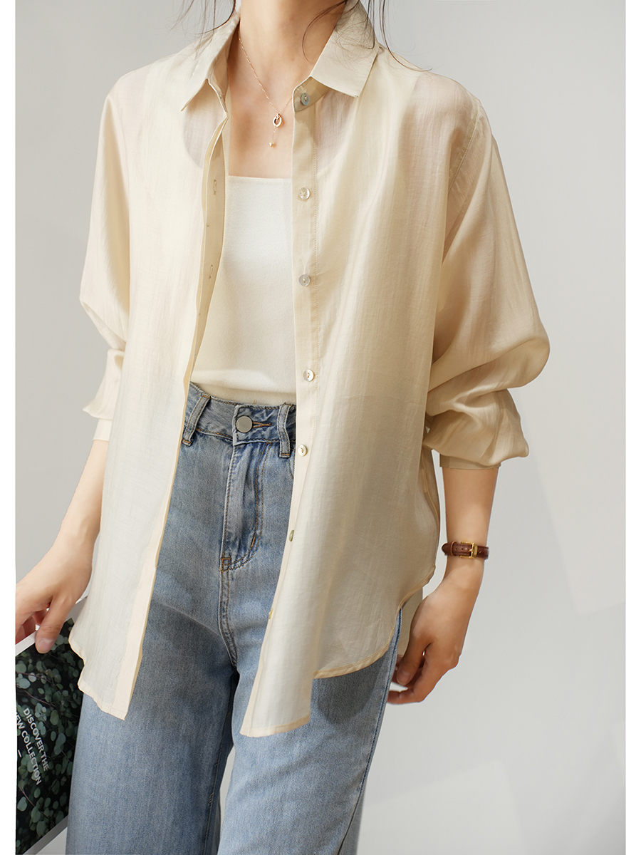 Summer Clothing Online - Ladies Thin Shirt RAYON Wood Fiber