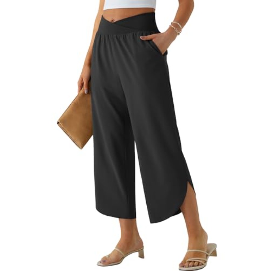 Palazzo Pant Wide - Wide Leg Capri Pants for Women