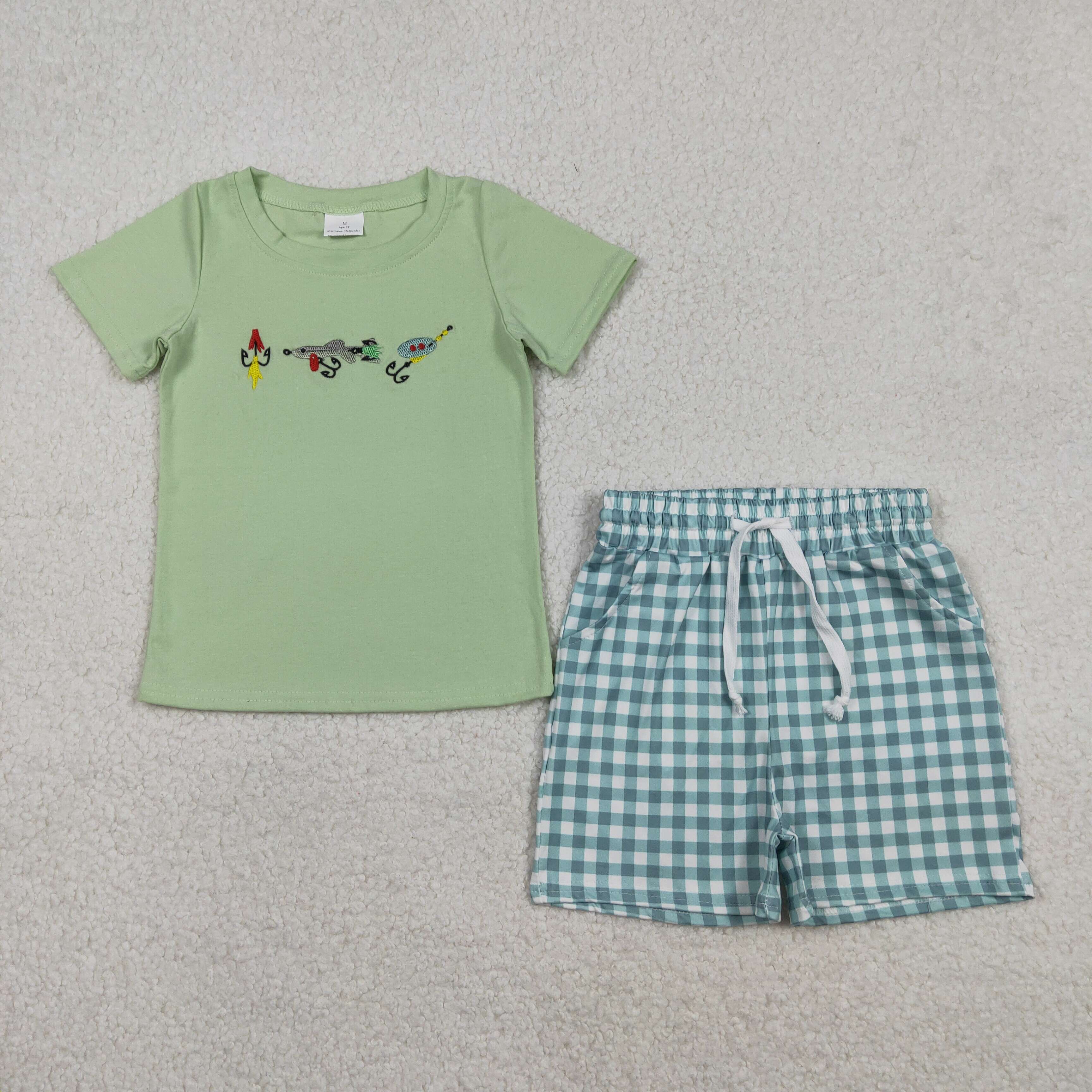 Summer Clothing Boutiques - z1210-02 BSSO1621 Wholesale Boutique boys embroidery
