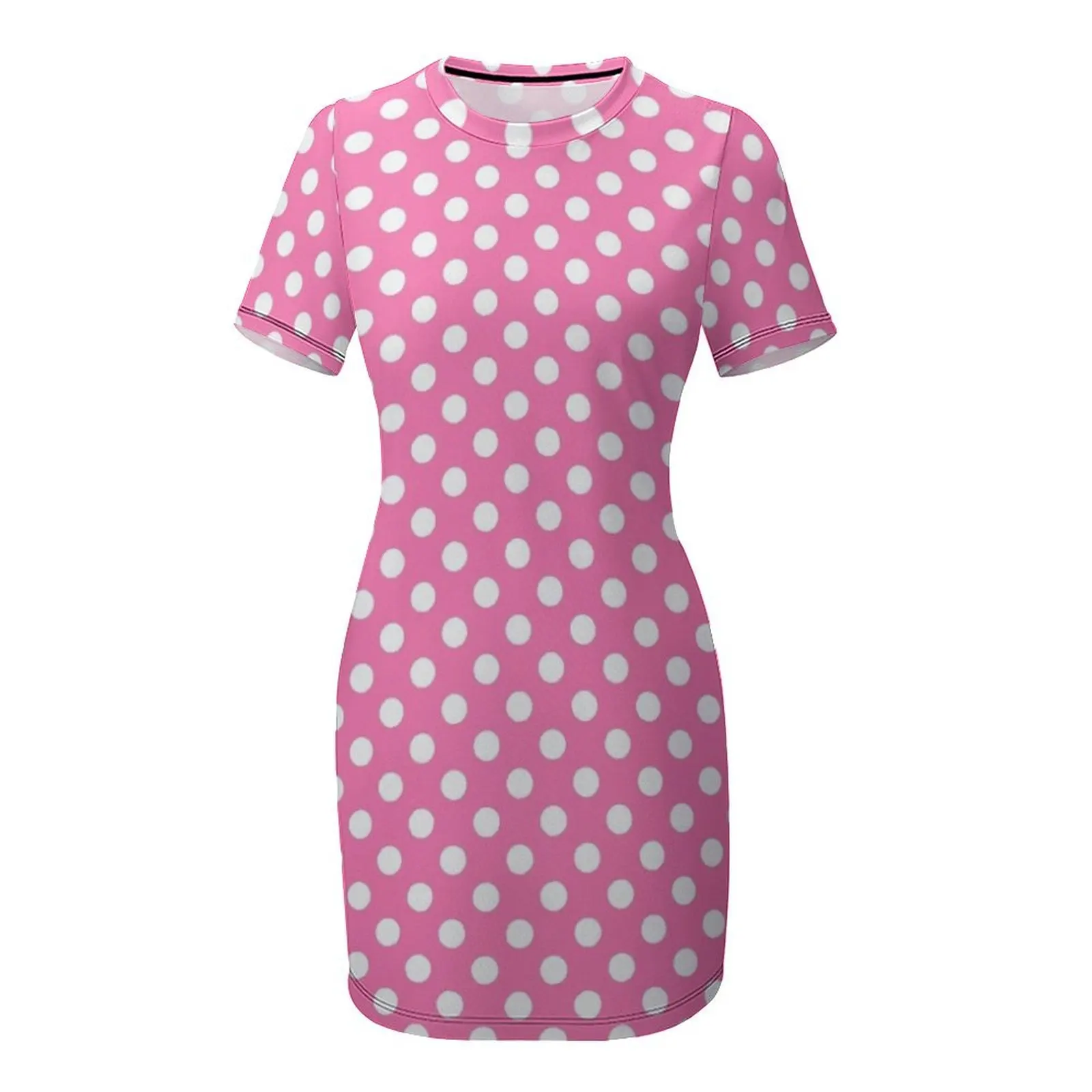 White Polka Dots on Pink Backg - Summer Clothing Online 리뷰 및 가격