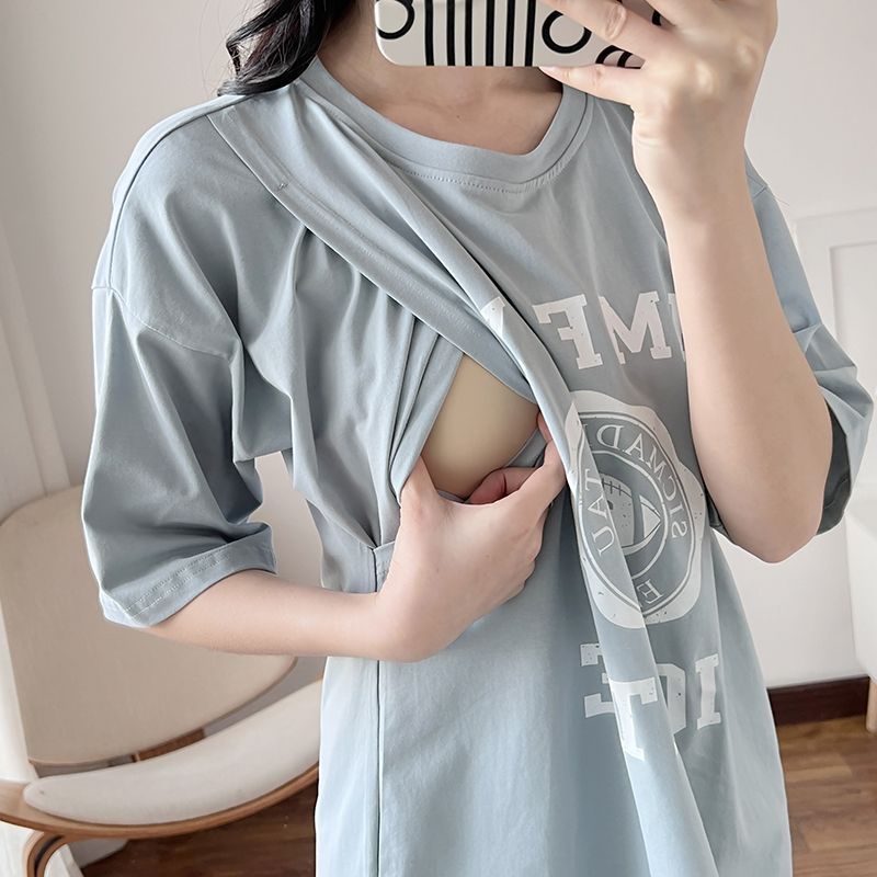 Nursing Dress Pregnant Breastf - Summer Clothing 리뷰 및 가격