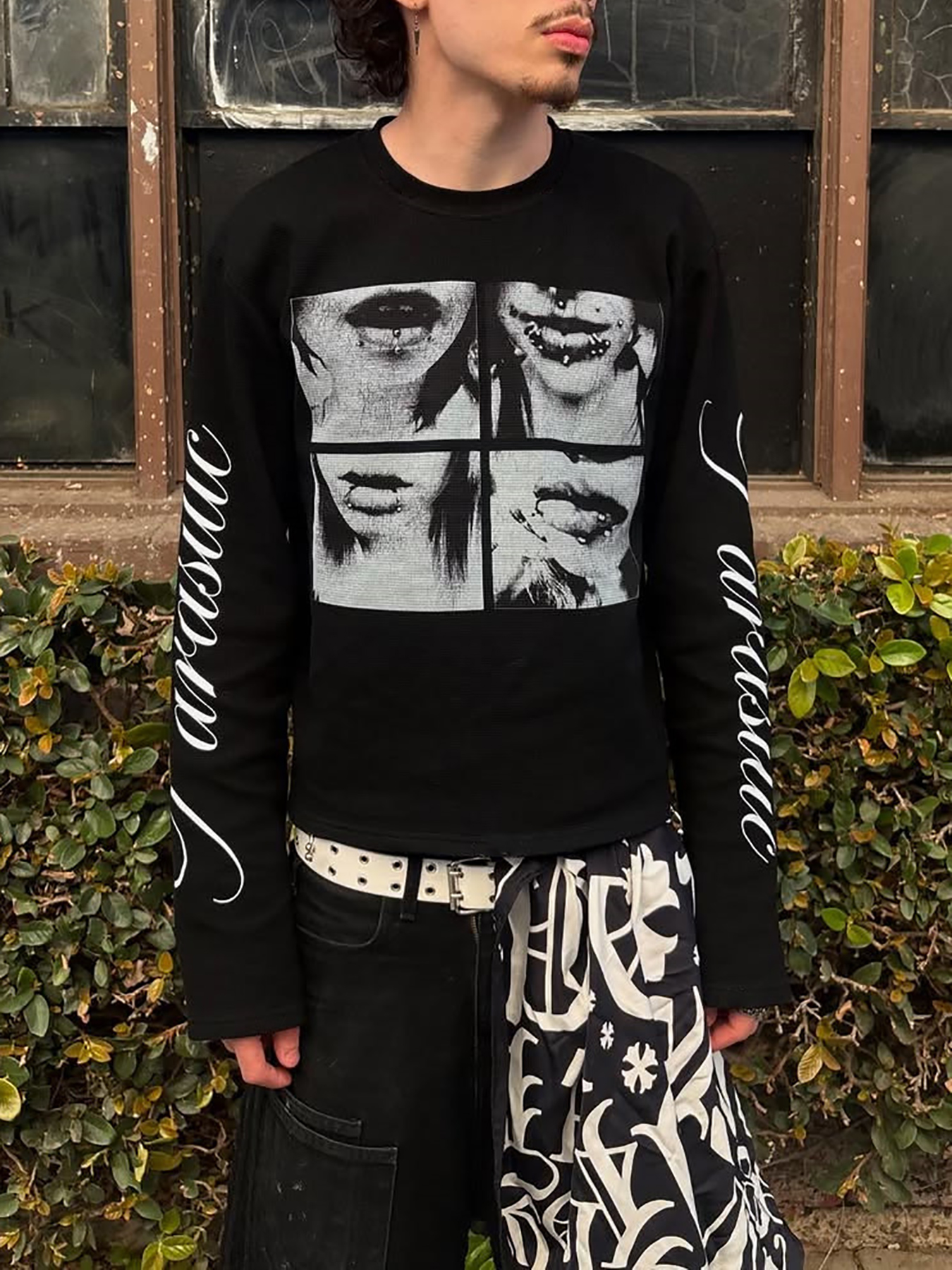 Dark style street punk unisex  - Summer Clothing Long Sleeve 리뷰 및 가격