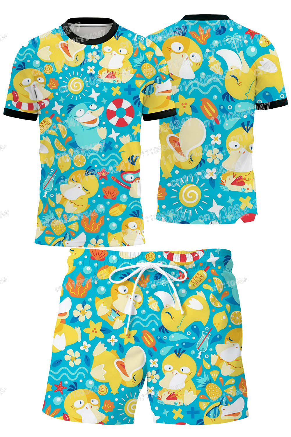 2026 Hot Sale Pokemon Psyduck  - Summer Holiday Clothing Women 리뷰 및 가격
