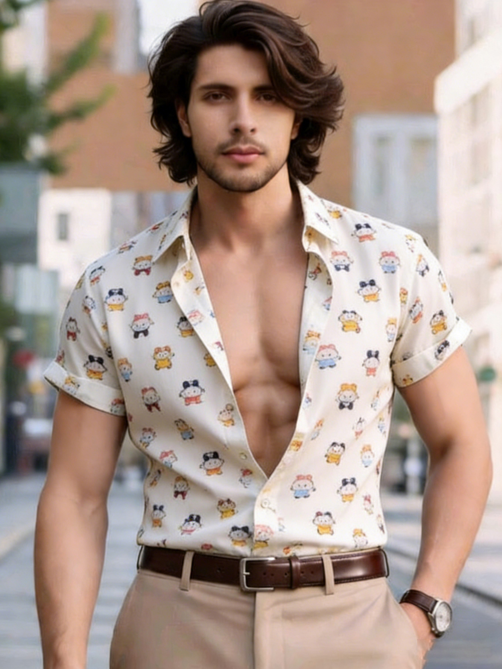 Mens Fashion Retro Short Sleev - Summer Vacation Clothing Men 리뷰 및 가격