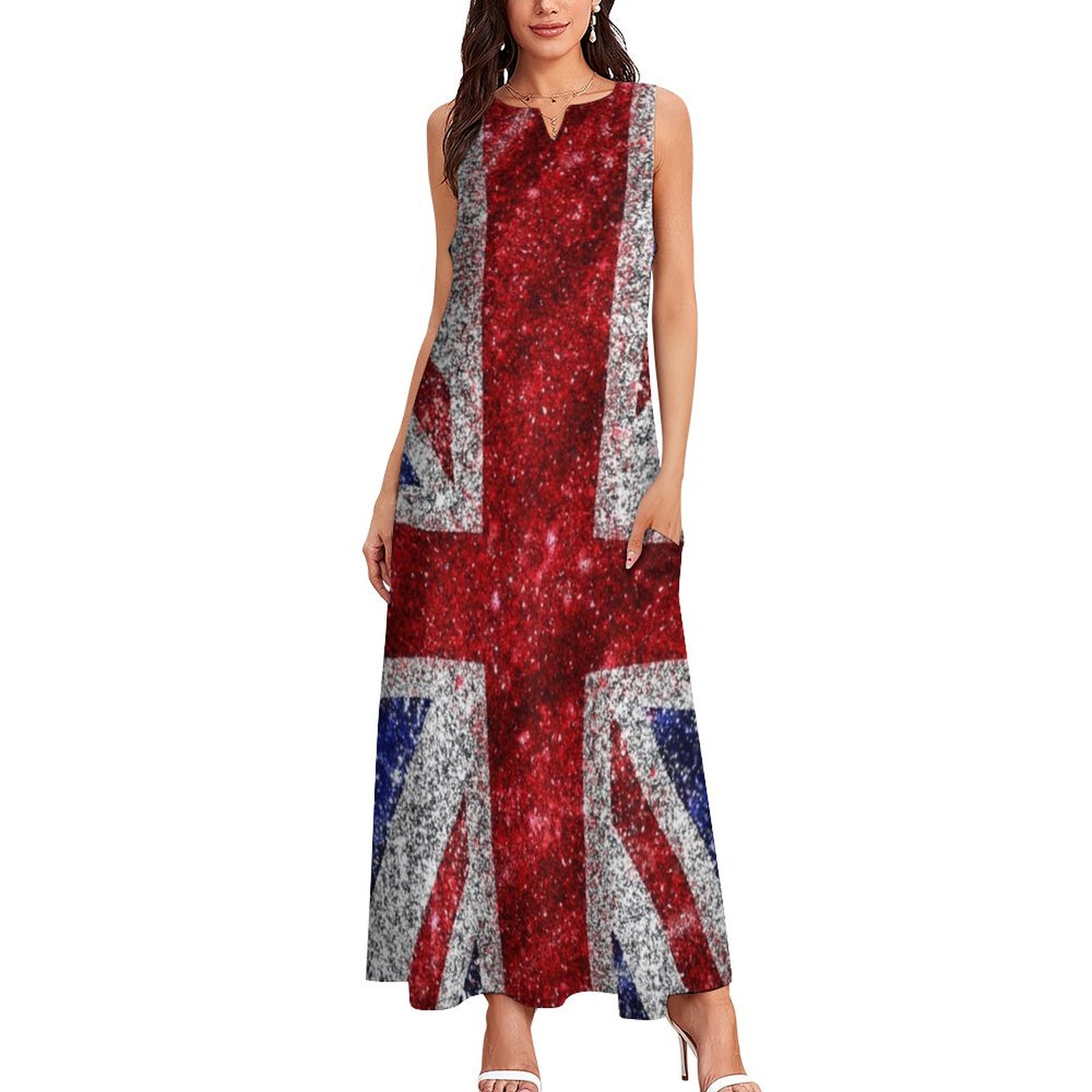 Faux Glitter Union Jack Flag U - Womens Summer Clothing Uk 리뷰 및 가격