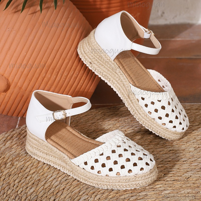 Boho Women's Hollow Out Woven  - Espadrille Sandal Women 리뷰 및 가격