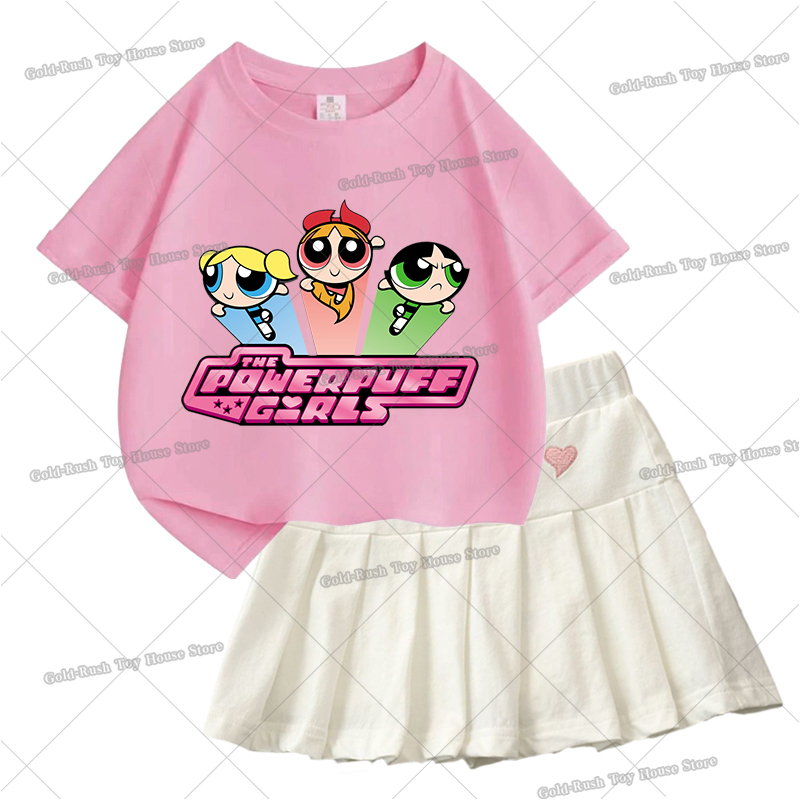 Powerpuff Girl T Shirt Pleated - Summer Clothing Toddler 리뷰 및 가격