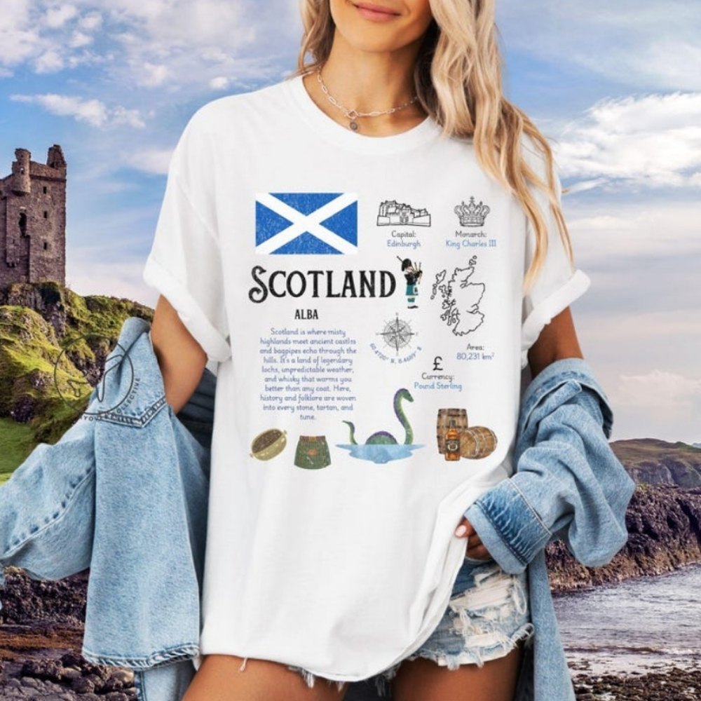 Scotland UK T-Shirt Edinburgh  - Womens Summer Clothing Uk 리뷰 및 가격