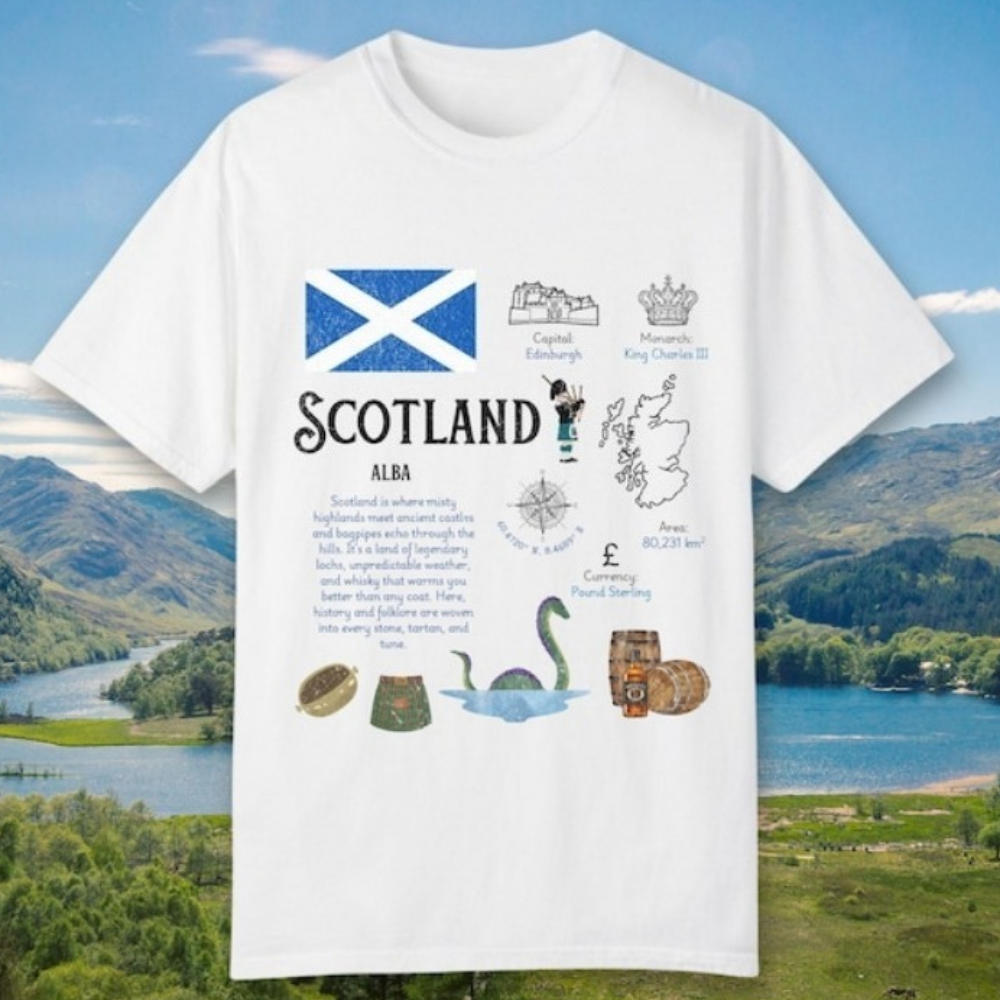 Scotland UK T-Shirt Edinburgh  - Womens Summer Clothing Uk 리뷰 및 가격