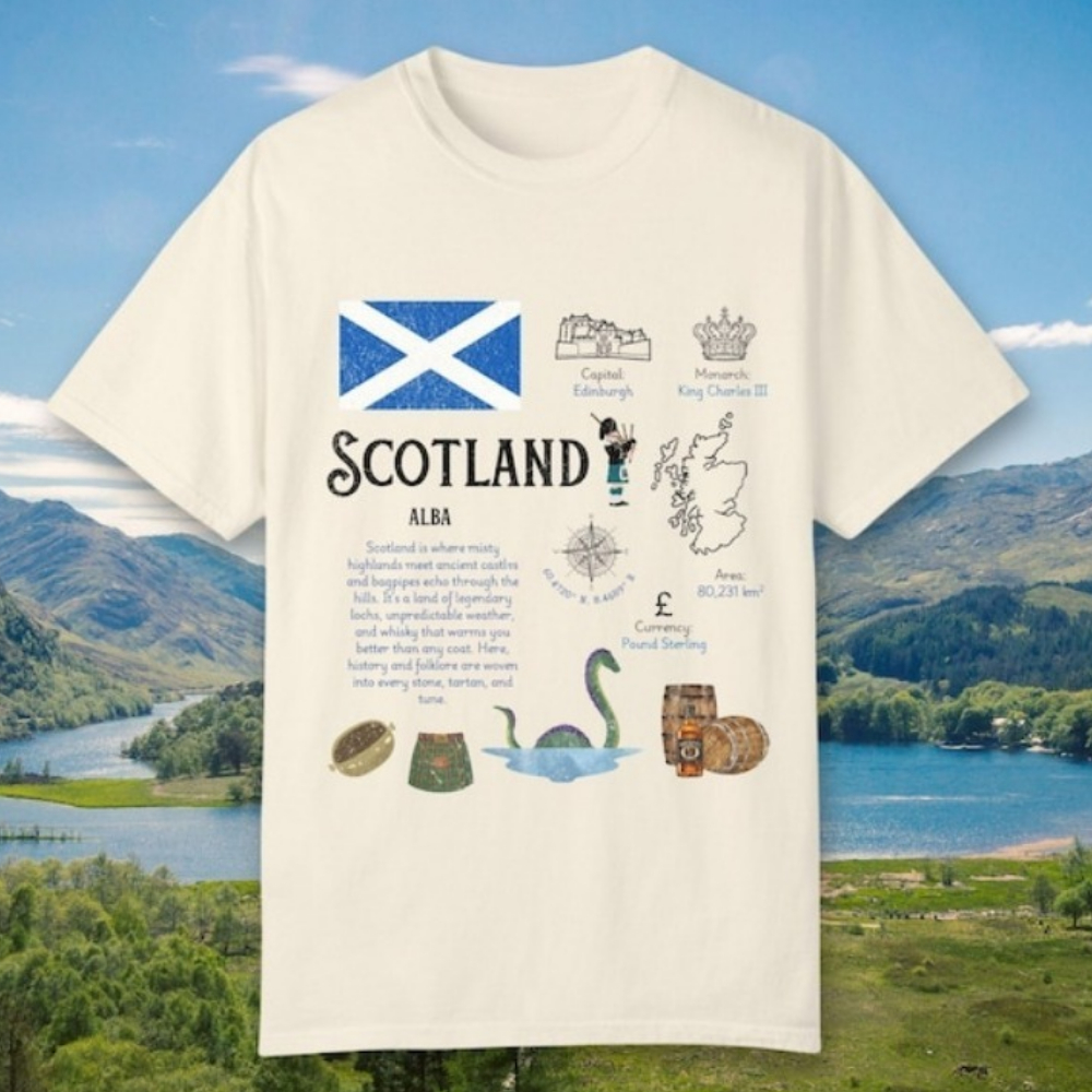 Scotland UK T-Shirt Edinburgh  - Womens Summer Clothing Uk 리뷰 및 가격
