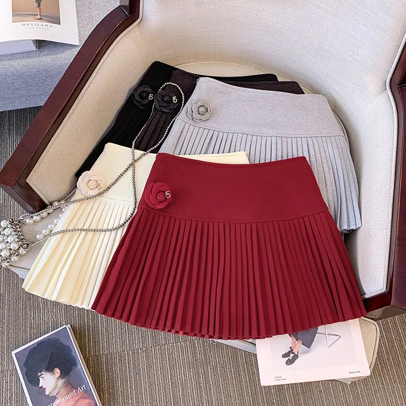 High Waist Pleated Skirt Anew  - Summer Line Clothing Brand 리뷰 및 가격