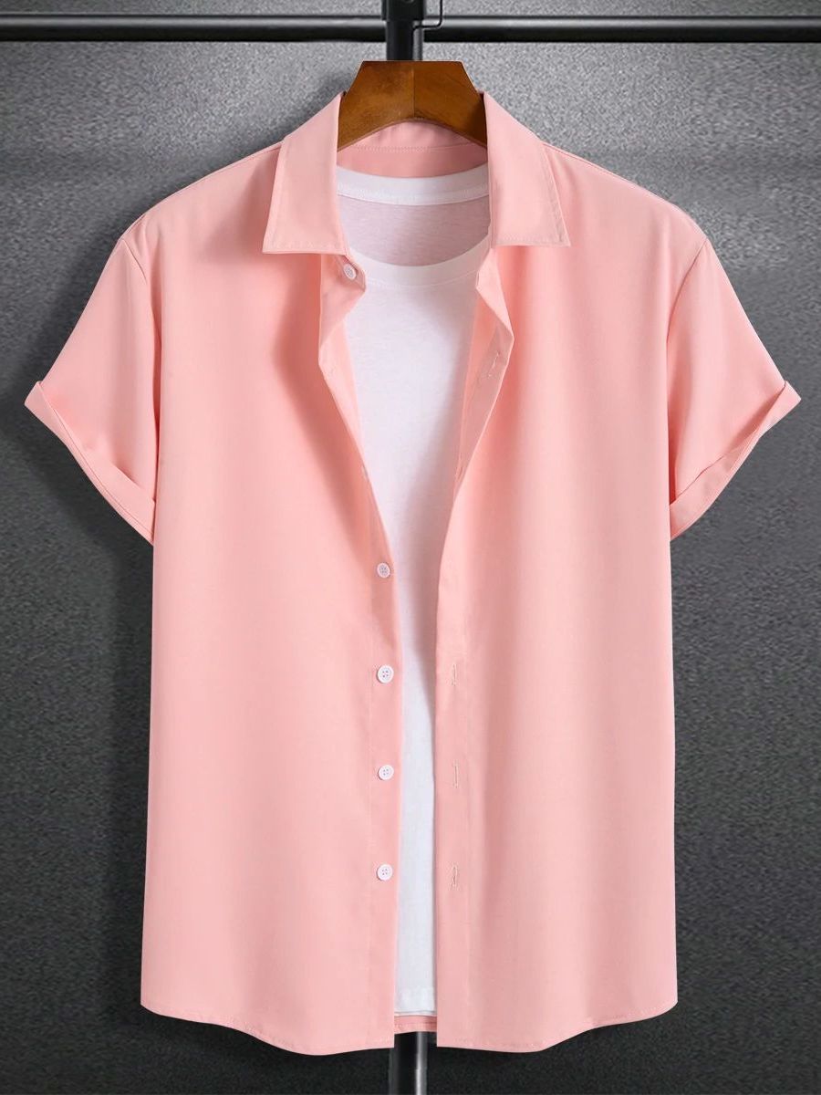 New Men's Slim Fit Short Sleev - Summer Line Clothing Brand 리뷰 및 가격