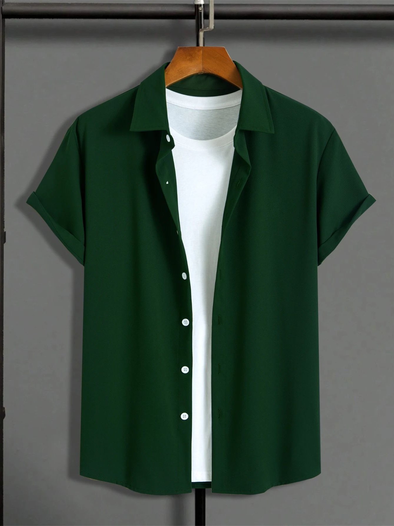 New Men's Slim Fit Short Sleev - Summer Line Clothing Brand 리뷰 및 가격