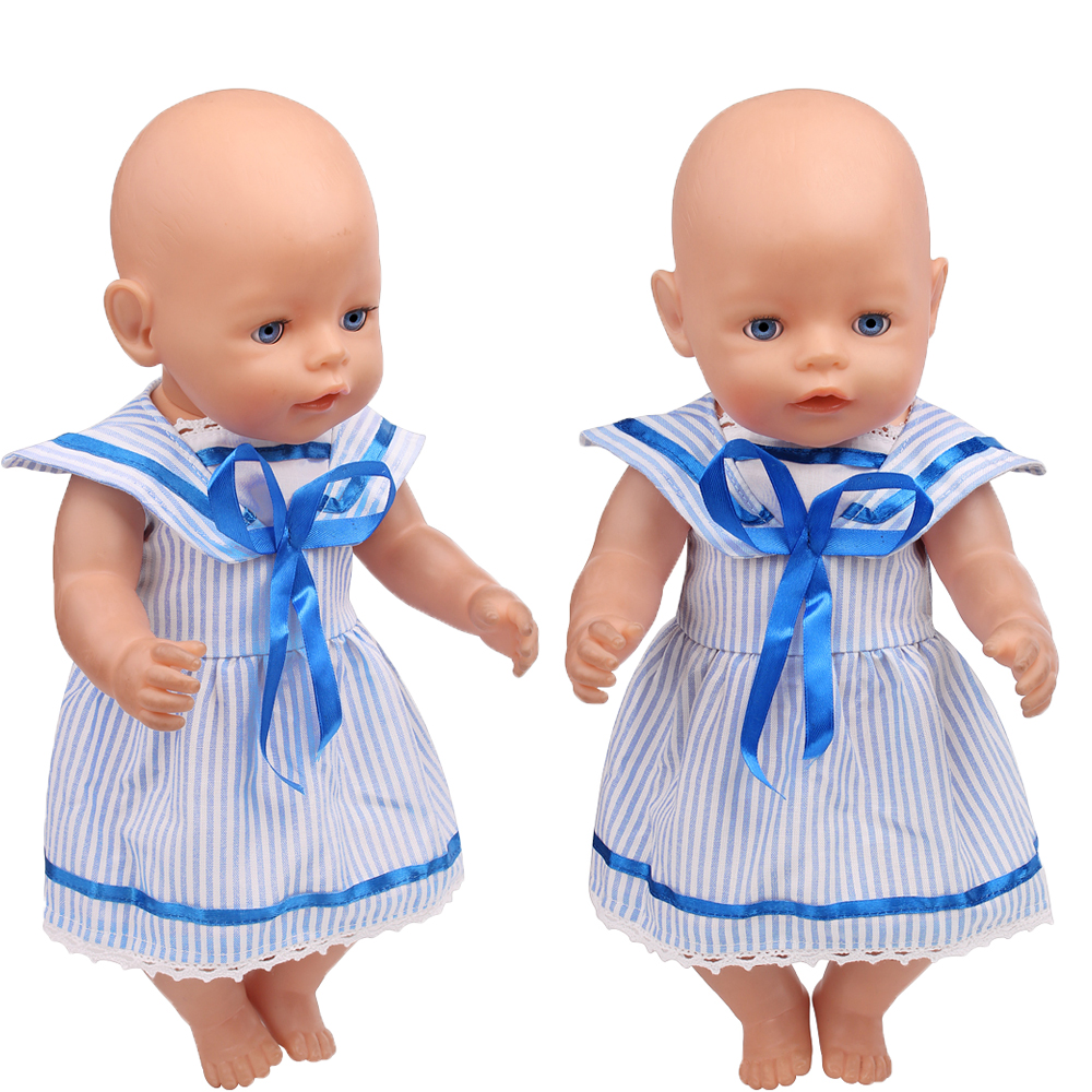 43cm Girl Doll Blue Striped Sa - Summer Away Clothing 리뷰 및 가격