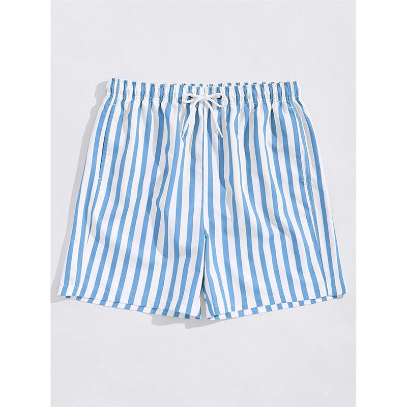 Thin Vertical Stripes Print Be - Summer Vacation Clothing Men 리뷰 및 가격
