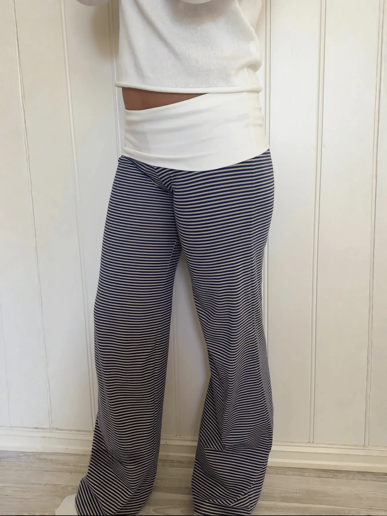 Women Low Rise Striped Wide Le - Palazzo Pant Wide 리뷰 및 가격