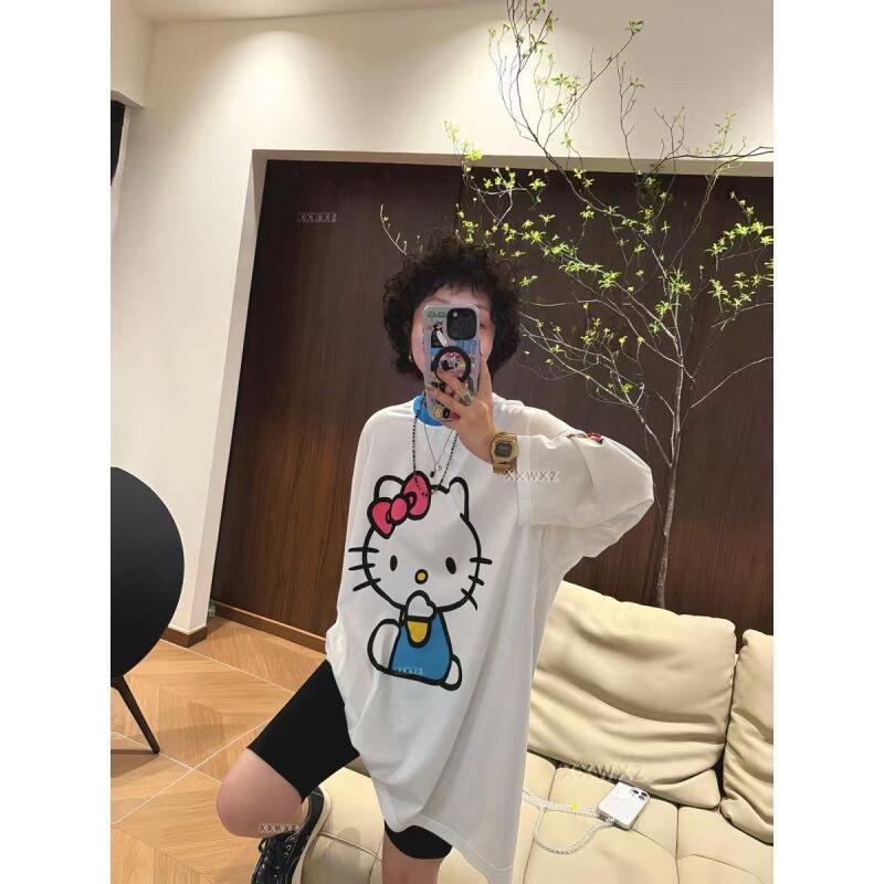 Long-Sleeved Hello Kitty Summe - Summer Clothing 리뷰 및 가격