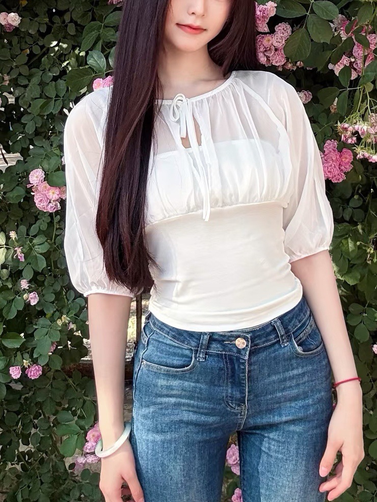 Mulberry Silk-Paneled Top with - Summer Clothing 리뷰 및 가격