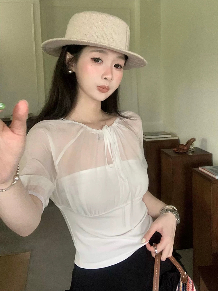 Mulberry Silk-Paneled Top with - Summer Clothing 리뷰 및 가격