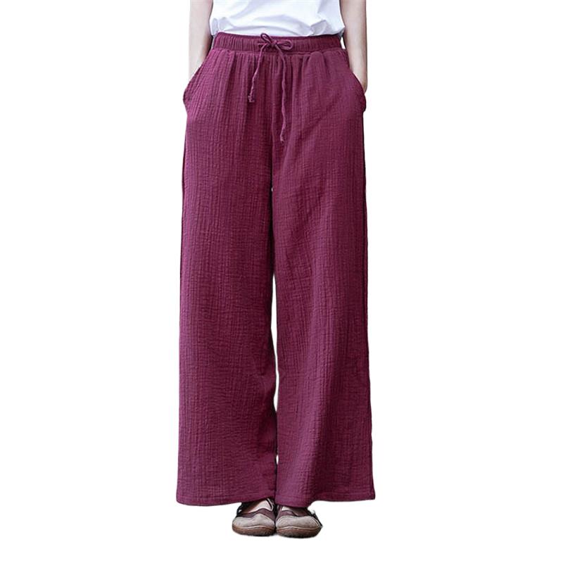 Fashion Lace-up Wide Leg Pants - Palazzo Pant Wide 리뷰 및 가격