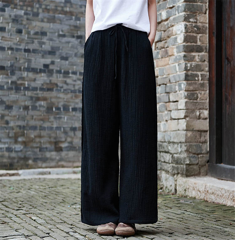 Fashion Lace-up Wide Leg Pants - Palazzo Pant Wide 리뷰 및 가격