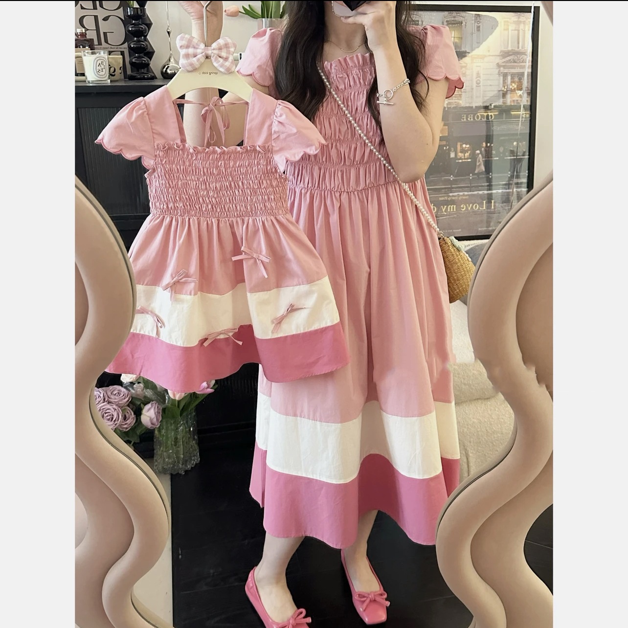 2024 Summer Mom and Daughter M - Summer Holiday Clothing Women 리뷰 및 가격