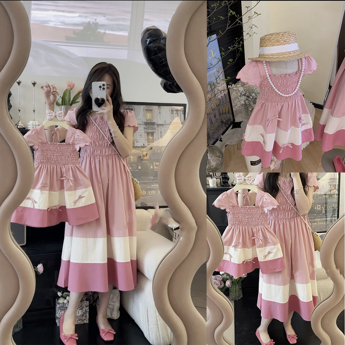 2024 Summer Mom and Daughter M - Summer Holiday Clothing Women 리뷰 및 가격