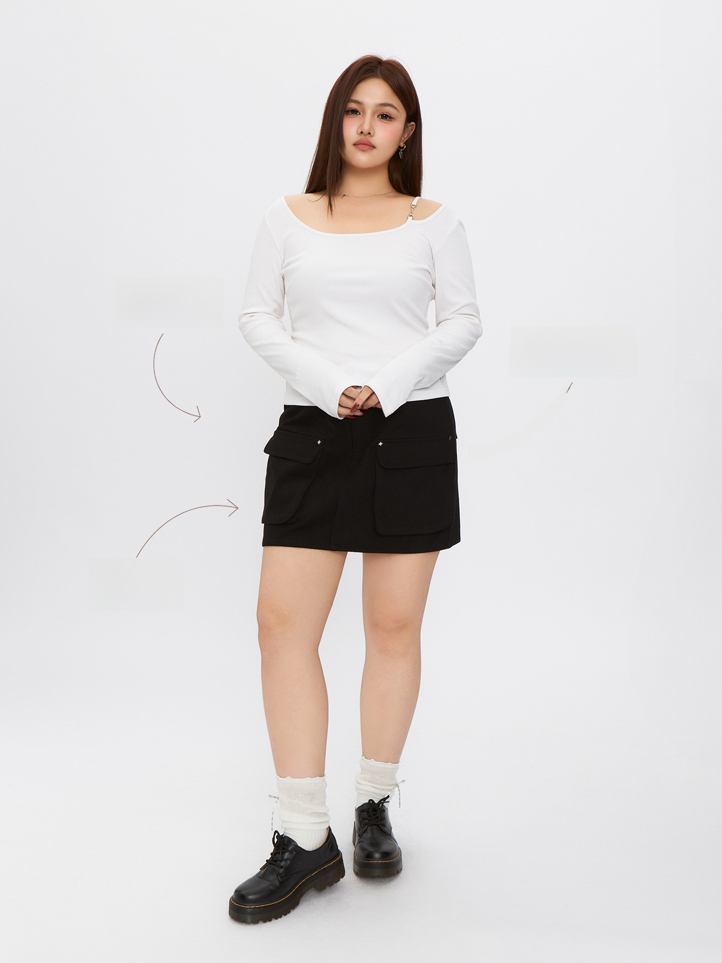 High Waist A-Line Half Skirt w - Summer Line Clothing Brand 리뷰 및 가격