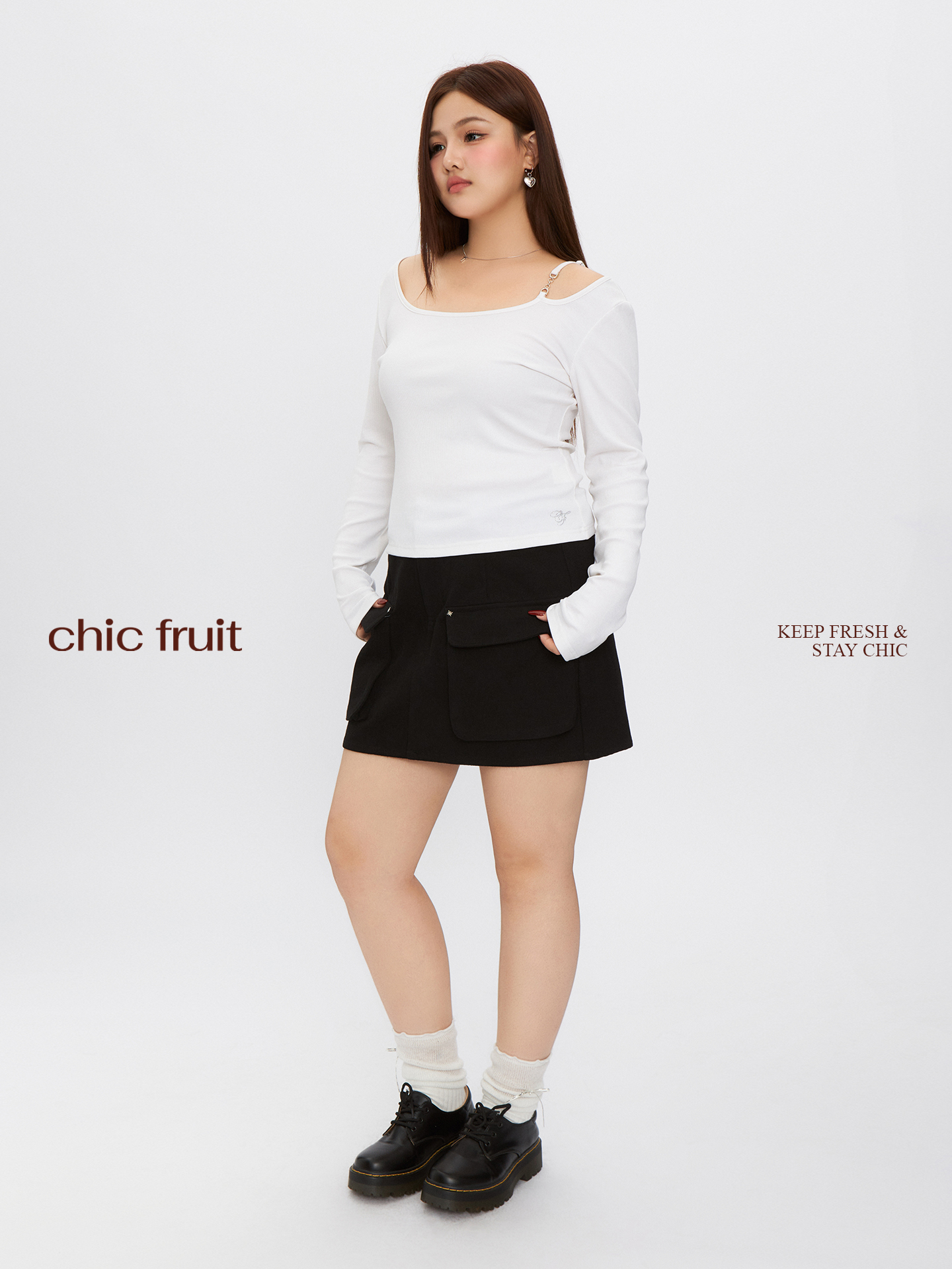 High Waist A-Line Half Skirt w - Summer Line Clothing Brand 리뷰 및 가격