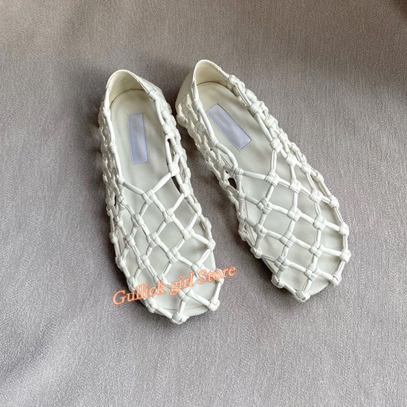 French Woven Mesh Hollow flat  - Summer Clothing Items 리뷰 및 가격