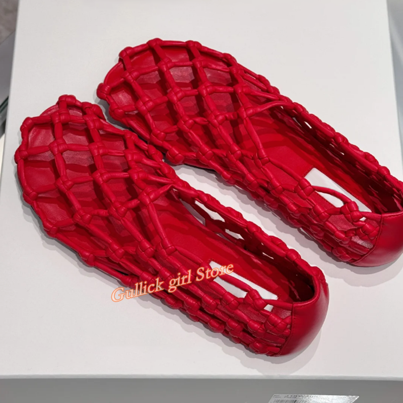 French Woven Mesh Hollow flat  - Summer Clothing Items 리뷰 및 가격