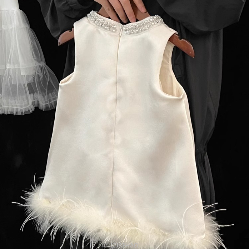 2025 New Girls Satin Feather P - Summer Clothing Toddler 리뷰 및 가격