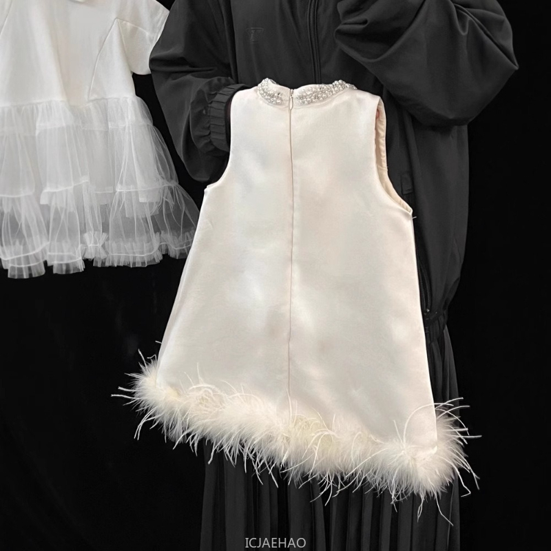 2025 New Girls Satin Feather P - Summer Clothing Toddler 리뷰 및 가격