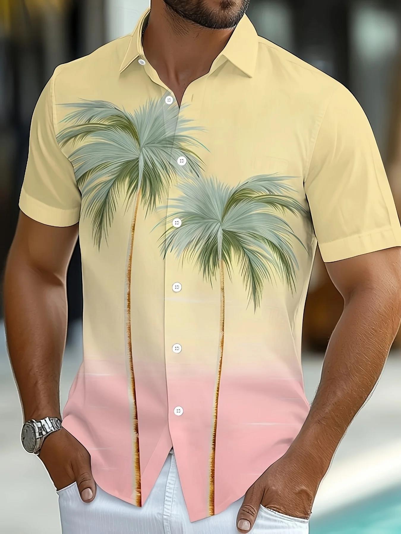 Men's Summer Short Sleeve Shir - Summer Vacation Clothing Men 리뷰 및 가격