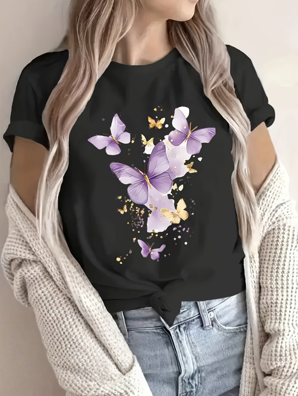 Vintage Butterfly and Flower F - Summer Holiday Clothing Women 리뷰 및 가격