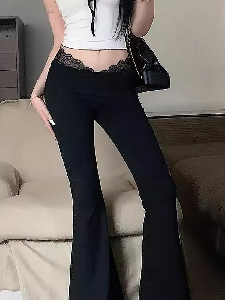 Lace Sport Wide leg High waist - Palazzo Pant Wide 리뷰 및 가격
