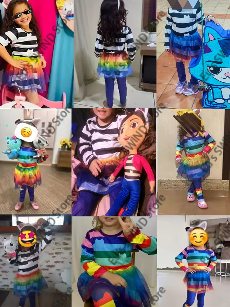 2026 cartoon Black White Strip - Summer Clothing For Teen Girls 리뷰 및 가격