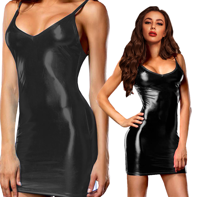 Sexy Erotic Hot Pu Metallic Le - Womens Summer Clothing Uk 리뷰 및 가격
