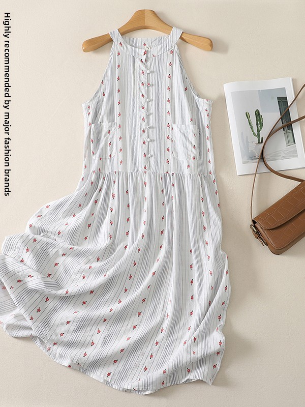 Elegant A-Line Dress Floral Pr - Summer Line Clothing Brand 리뷰 및 가격