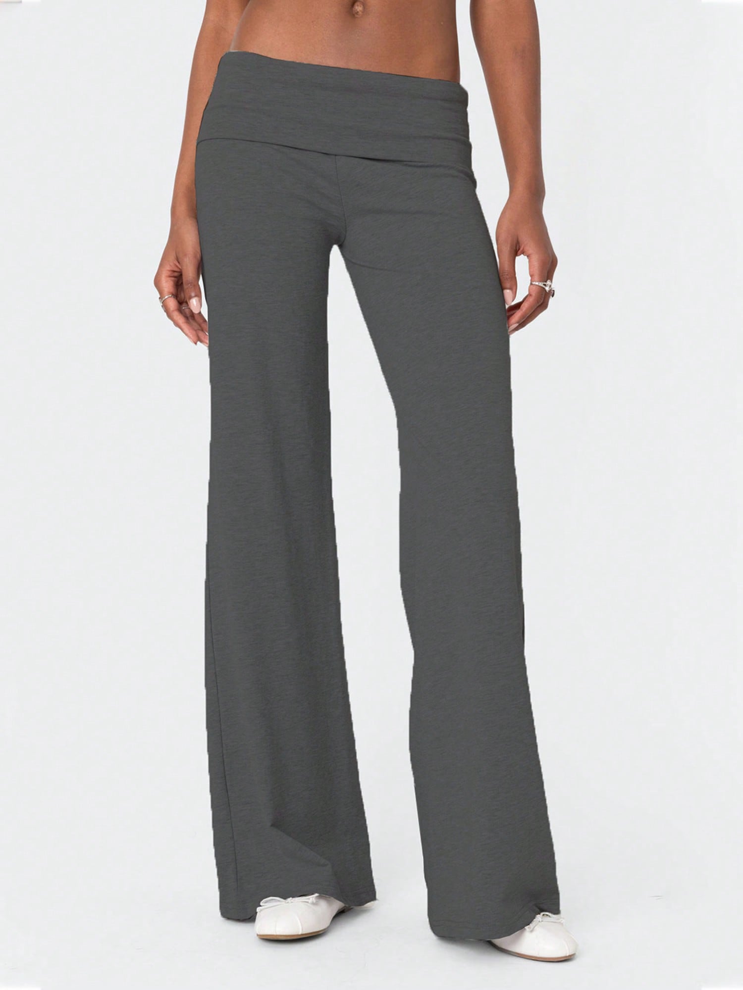 Women Fold Over Yoga Pants Low - Palazzo Pant Wide 리뷰 및 가격