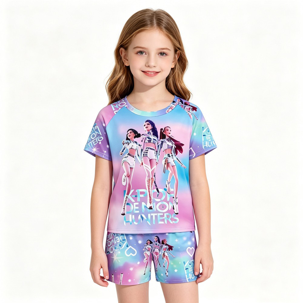 2026 New Kpop Themed Kids Paja - Summer Clothing For Teen Girls 리뷰 및 가격