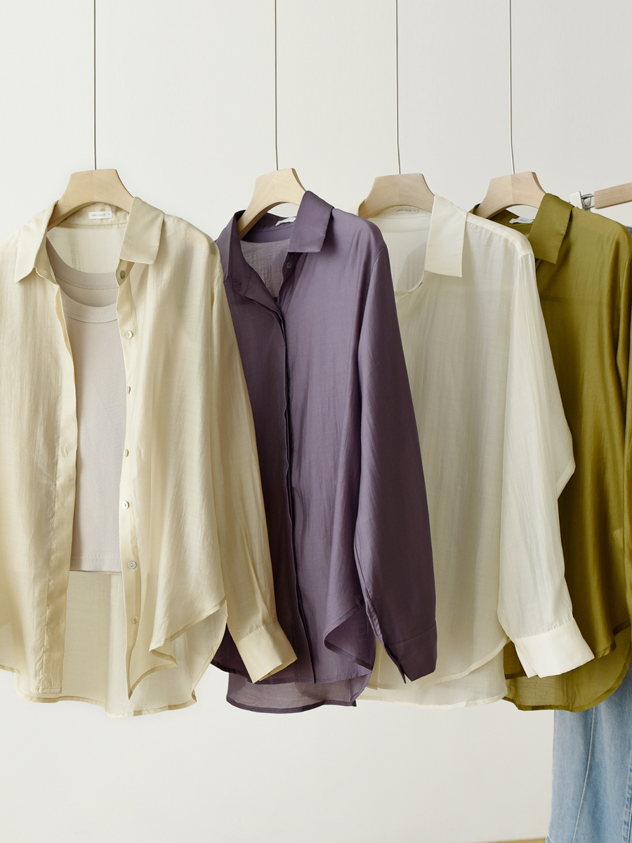 Ladies Thin Shirt RAYON Wood F - Summer Clothing Online 리뷰 및 가격