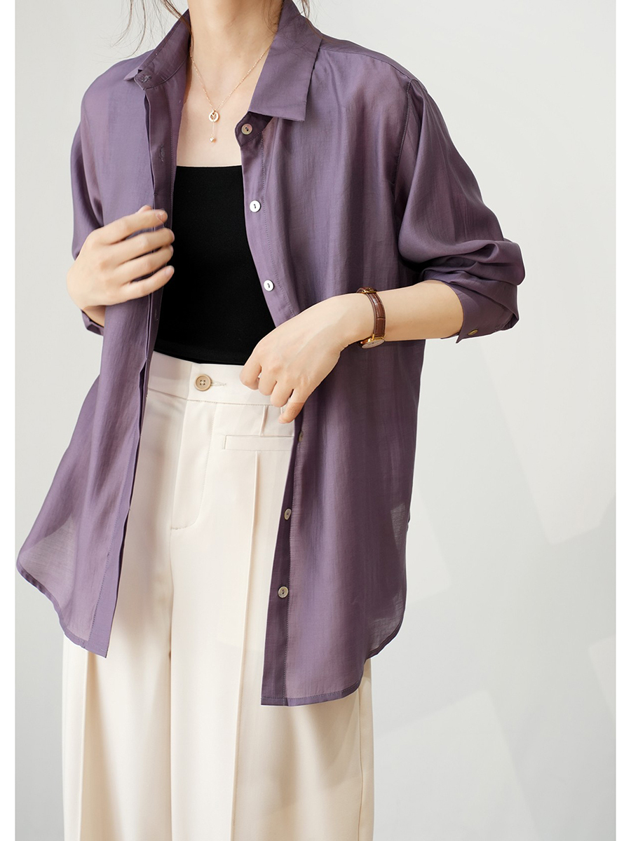 Ladies Thin Shirt RAYON Wood F - Summer Clothing Online 리뷰 및 가격