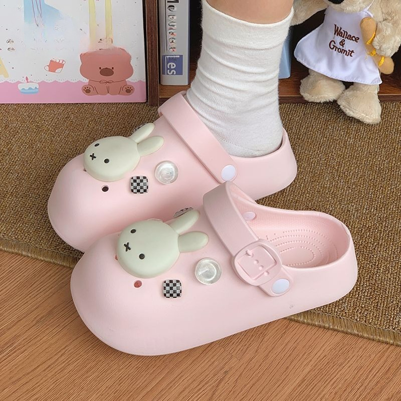 Kawaii Miffy Slippers Cute Car - Summer Away Clothing 리뷰 및 가격