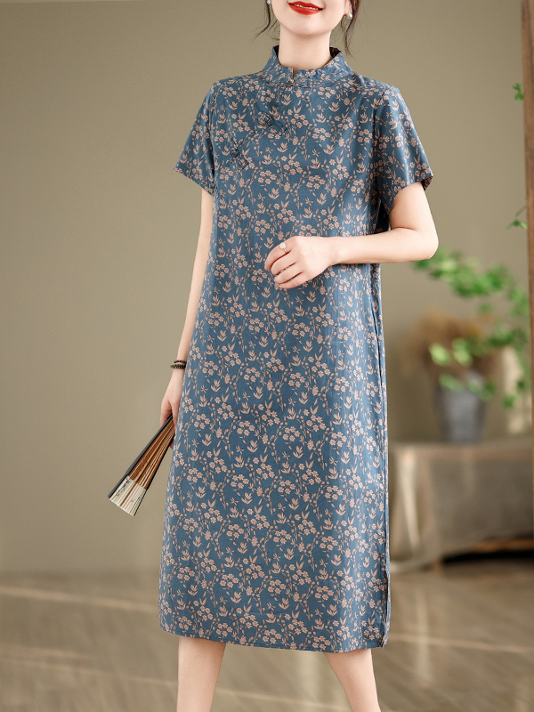 Loose Artistic Summer Print Dr - Summer Line Clothing Brand 리뷰 및 가격