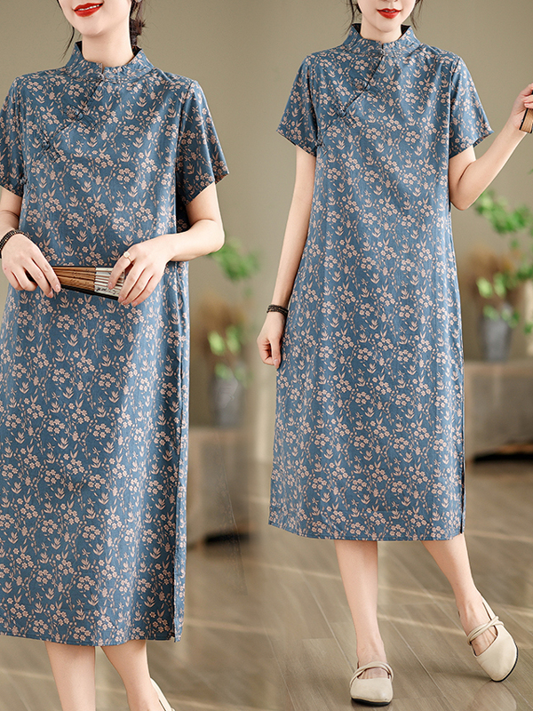 Loose Artistic Summer Print Dr - Summer Line Clothing Brand 리뷰 및 가격