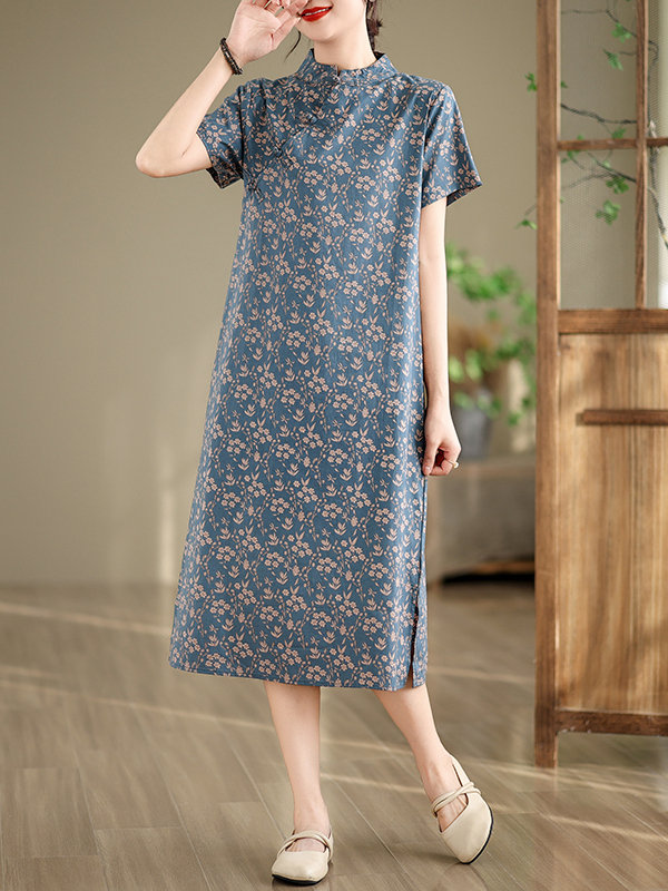 Loose Artistic Summer Print Dr - Summer Line Clothing Brand 리뷰 및 가격